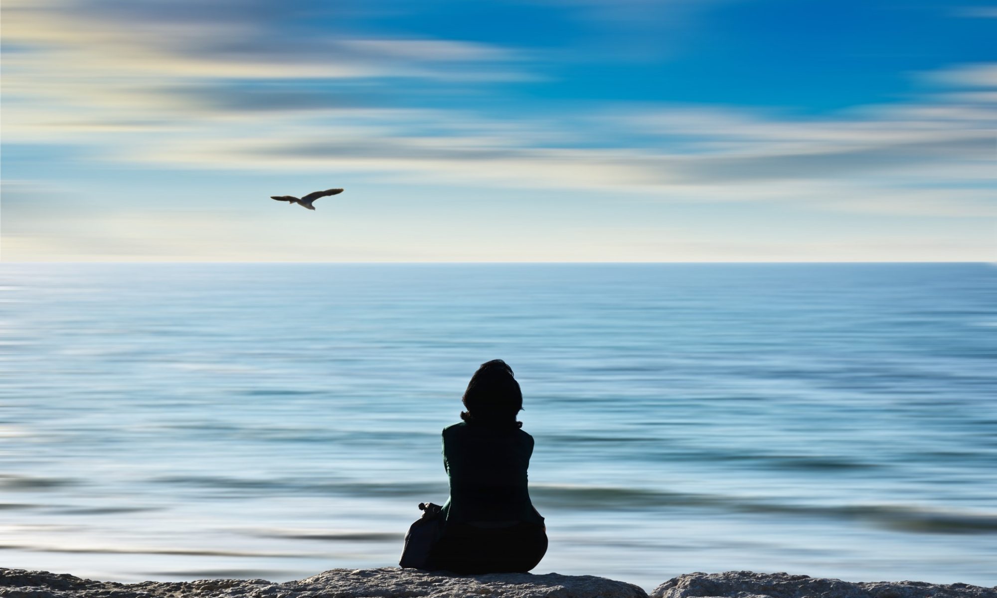 meditate on beach